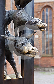 The Town Musicians of Bremen Sculpture in Riga