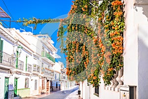 Town of Nerja white street view photo