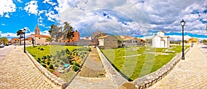 Town of Nin historic landmarks panoramic view