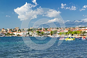 Town of Novalja landscape view, Island of Pag, Croatia