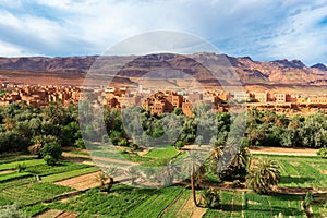 Town and oasis of Tinerhir, Morocco