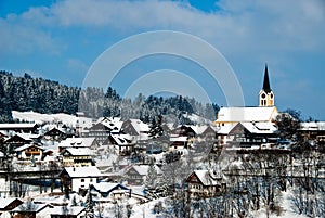 The town of Oberstaufen, Allgau, Germany photo