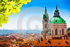 Town panorama and Malostranske namesti