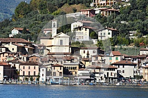 The town of Peschiera to Montisola on Lake Iseo