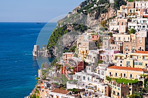 Positano Houses and his ancient turrets photo