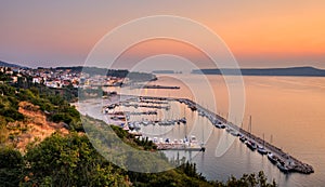 The town of Pylos, Greece