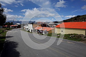 The town of Quilotoa which is the starting point of the Quilotoa Loop