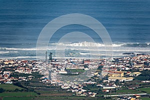 The town of Ribeira Grande, Sao Miguel Island, Azores. Portugal