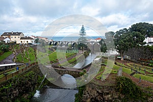 The town of Ribeira Grande, Sao Miguel Island, Azores. Portugal photo