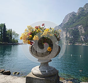 Town of Riva on Lake Garda, Italy