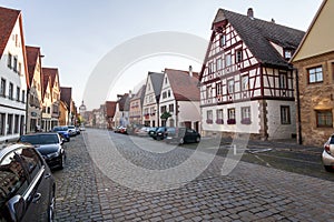 Town Rothenburg ob der Tauber, a town in the district of Ansbach of Mittelfranken (Middle Franconia), the Franconia region