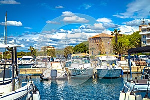 Town of Sainte Maxime waterfront view photo