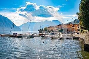 The town of Sala Comacina, on Lake Como.