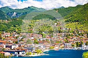 Town of Salo on Garda lake view photo