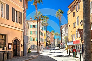 Town of Sanary sur Mer colorful street view photo