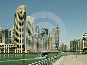 Town scape at summer