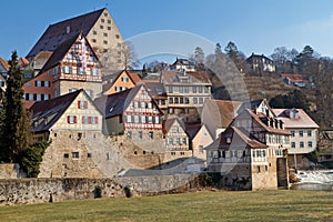 The town of Schwaebisch Hall, Germany
