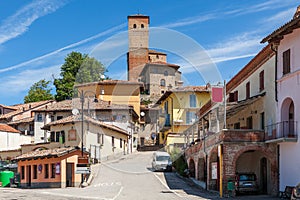 Town of Serralunga d'Alba, Italy.