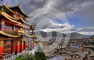 The town of shangri la,yunnan province