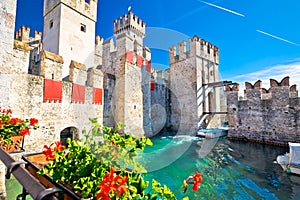 Town of Sirmione entrance walls view