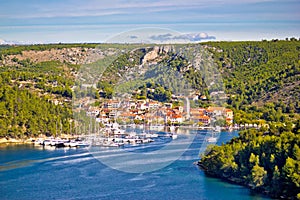 Town of Skradin on Krka river