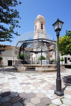 Town square with bandstand, Estepona. photo