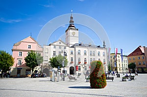 Town square of Dzierzoniow - Lower Silesia, Poland