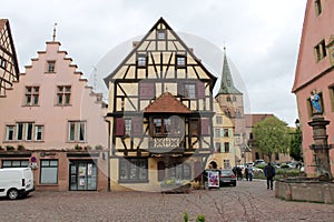 Beautiful view of a house in alsace