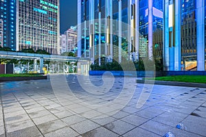 Town square at night in Shenzhen