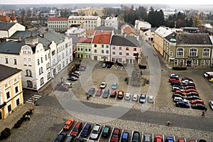 The town square Premysl Otakar in Litovel photo