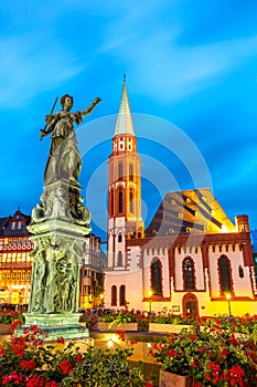 Town square romerberg Frankfurt Germany