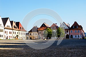Town Square of Slovakian Bardejov.