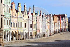 Town square in Telc photo