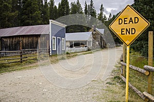 The town of St. Elmo in Colorado