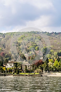 The town of Stresa on Lake Maggiore