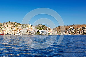 The town of Symi island in Greece