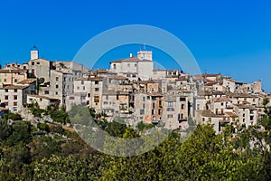 Town Tourrettes-sur-Loup in Provence France