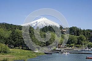 Town under active volcano