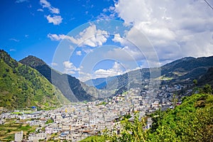 Town and valley of zunil quetzaltenango, photo