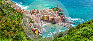 Town of Vernazza, Cinque Terre, Italy photo