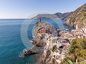 Town of Vernazza in Italy