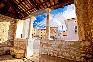 Town of Visnjan view from old stone square lodge