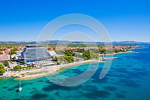 Town of Vodice aerial view, Croatia