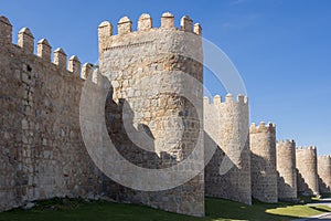 Town wall of Avila, Spain