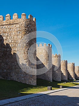 Town wall of Avila, Spain