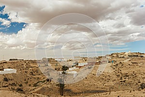 Town where the Berbers live in the Sahara desert, home of the troglodytes. Tunisia.