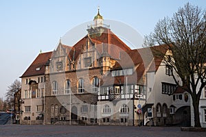 Townhall of Bergisch Gladbach at sunrise, Germany