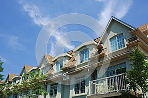 Townhomes with Greenery