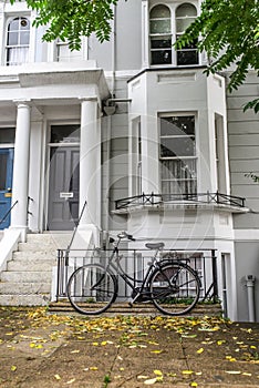 Townhouse with bicycle