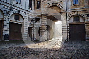 Townhouse with gateway in Mantua